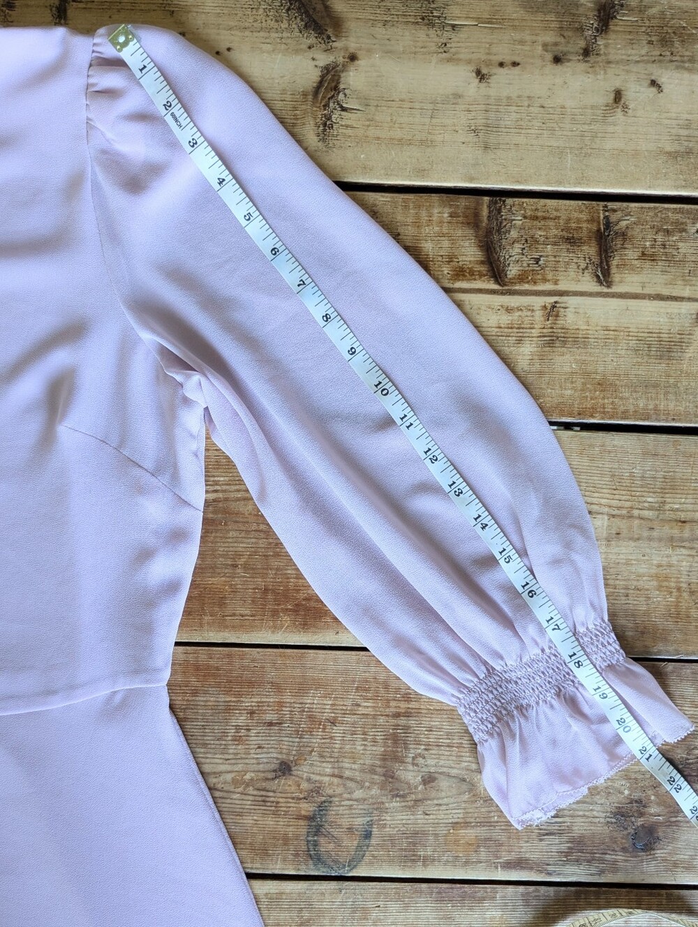 Aritzia Wilfred Swept Dress Size 8 Cloudy Lilac Chiffon Puff Sleeve Mini - Picture 9 of 13